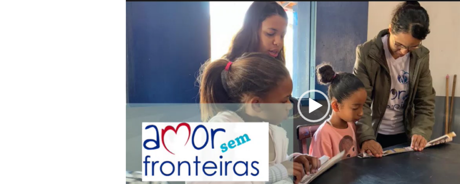 Jovens no projeto amor sem fronteiras